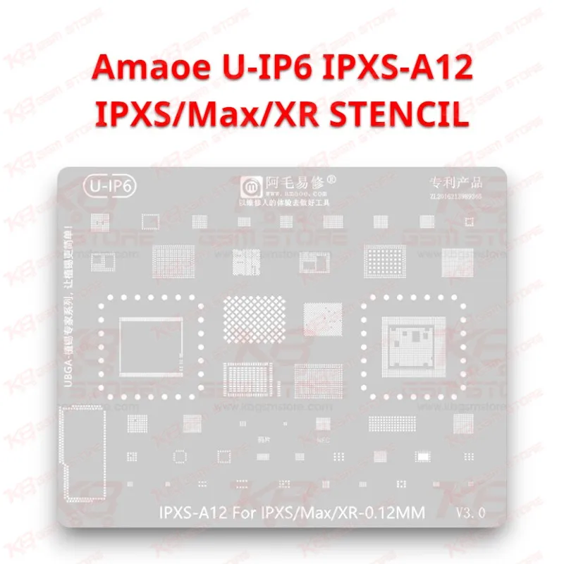 Amaoe U-IP6 IPXS-A12 IPXS/Max/XR V3.0 STENCIL