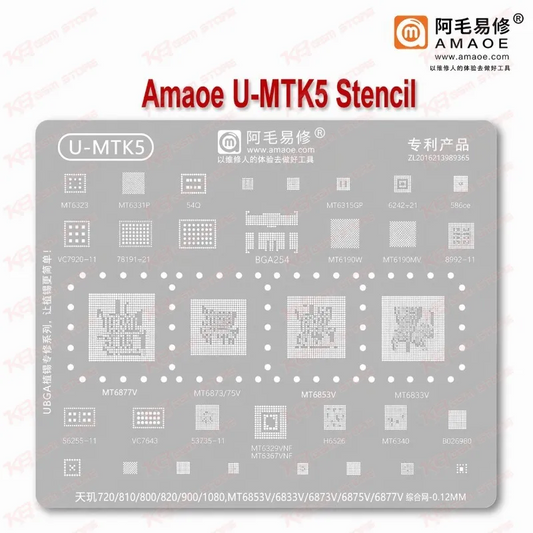 Amaoe U-MTK5 Stencil