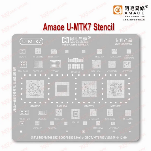 Amaoe U-MTK7 Stencil