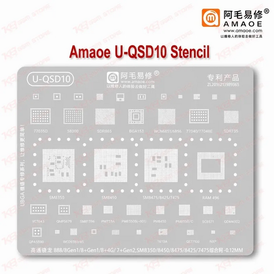 Amaoe U-QSD10 Stencil