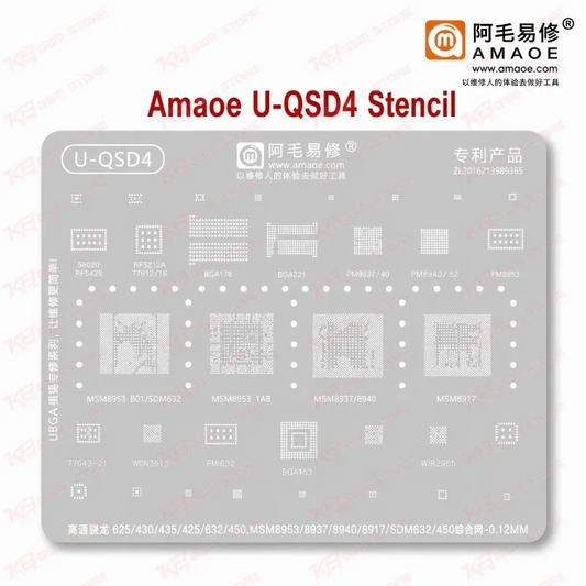 Amaoe U-QSD4 Stencil
