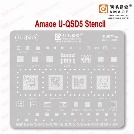 Amaoe U-QSD5 Stencil