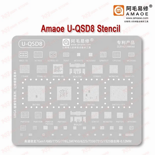 Amaoe U-QSD8 Stencil