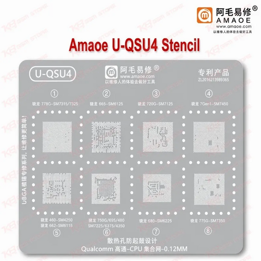 Amaoe U-QSU4 Stencil