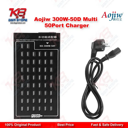 Aojiw 300W-50D Multi 50 Port USB Charging Station for Mobile Repair Shops Pakistan