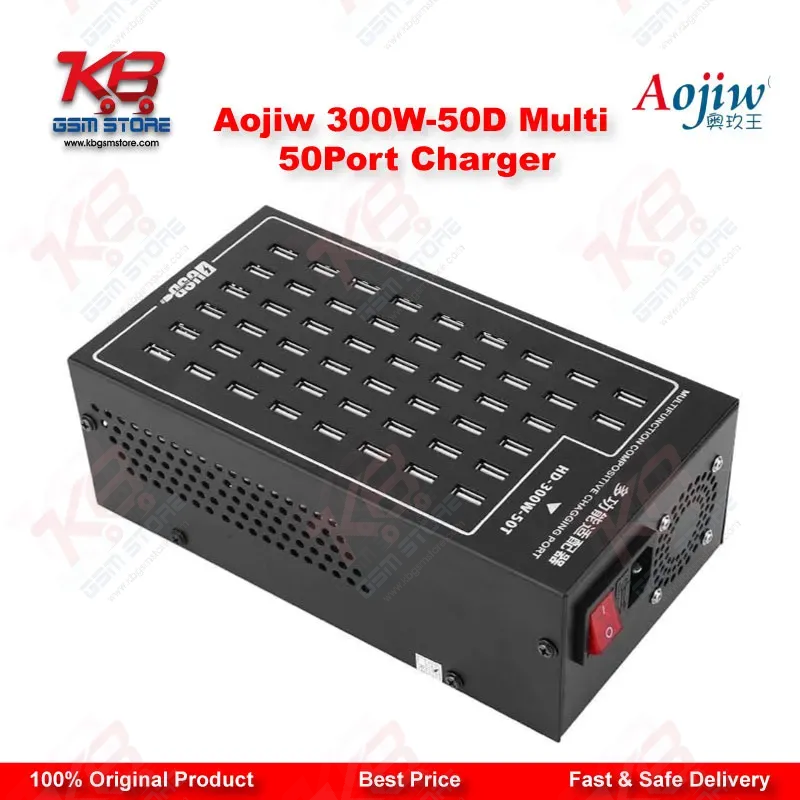 Aojiw 300W-50D Multi 50 Port USB Charging Station for Mobile Repair Shops Pakistan