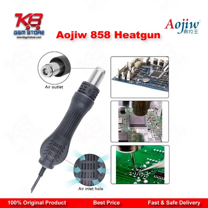 Aojiw 858 Hot Air Rework Station – Digital SMD Heat Gun for Mobile Repair
