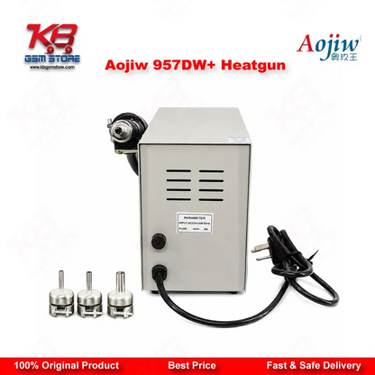 Aojiw 957DW+ Hot Air Rework Station 580W SMD BGA Heat Gun for Mobile PCB Repair
