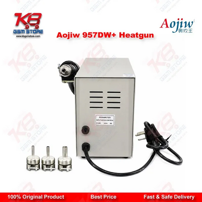 Aojiw 957DW+ Hot Air Rework Station 580W SMD BGA Heat Gun for Mobile PCB Repair