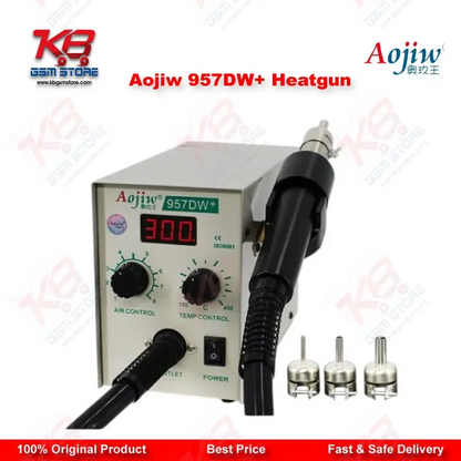 Aojiw 957DW+ Hot Air Rework Station 580W SMD BGA Heat Gun for Mobile PCB Repair