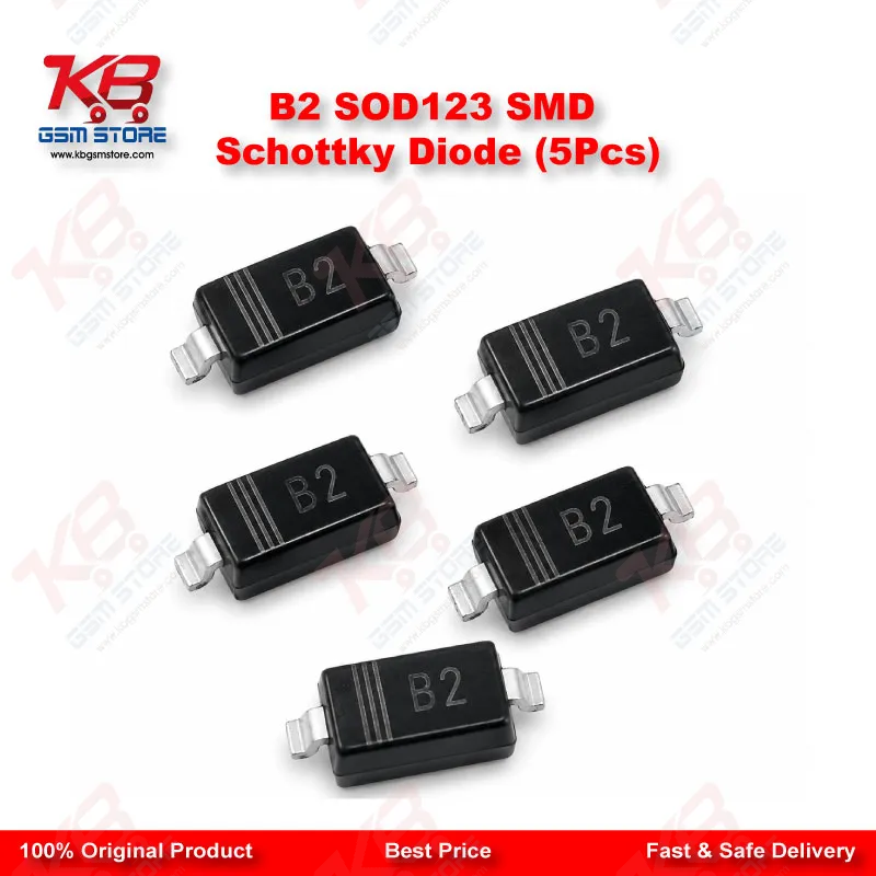 B2 SOD123 SMD Schottky Diode (5Pcs)