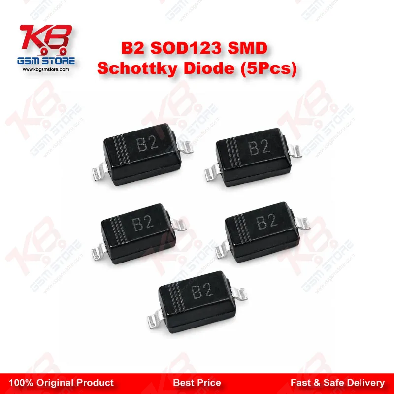 B2 SOD123 SMD Schottky Diode (5Pcs)