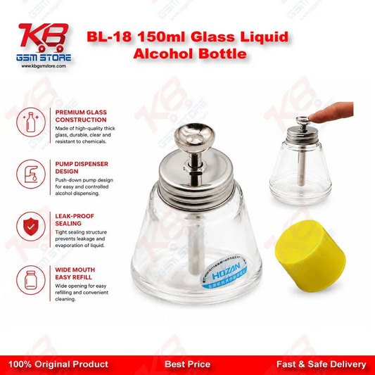 BL-18 150ml Glass Liquid Alcohol Bottle