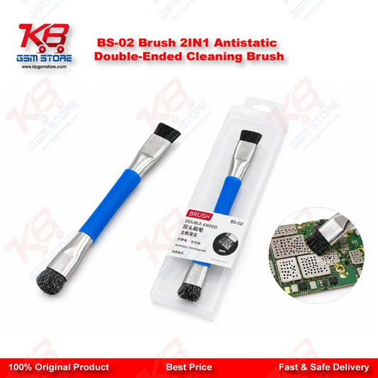 BS-02 Brush 2IN1 Antistatic Double-Ended Cleaning Brush