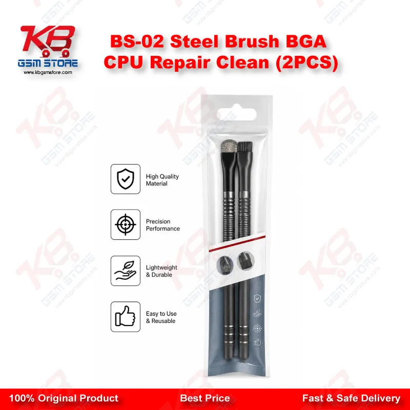 BS-02 Steel Brush BGA CPU Repair Clean (2PCS)