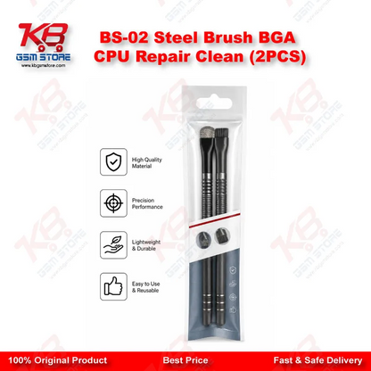 BS-02 Steel Brush BGA CPU Repair Clean (2PCS)