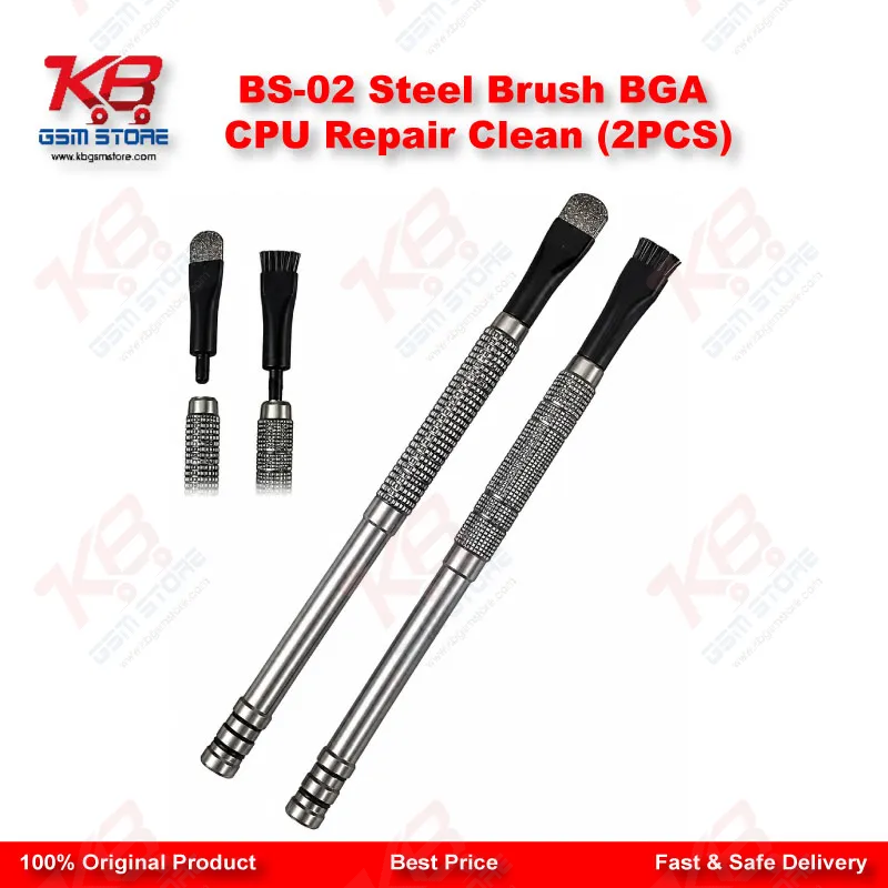 BS-02 Steel Brush BGA CPU Repair Clean (2PCS)