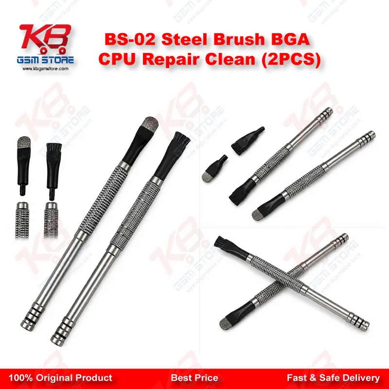 BS-02 Steel Brush BGA CPU Repair Clean (2PCS)