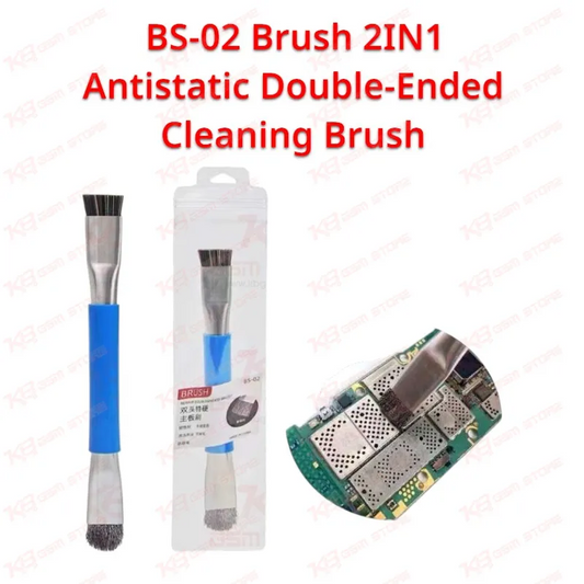 BS-02 Brush 2IN1 Antistatic Double-Ended Cleaning Brush