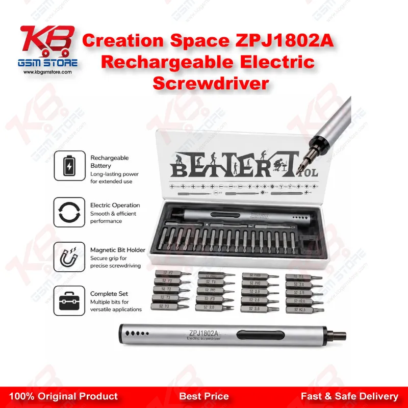 Creation Space ZPJ1802A Rechargeable Electric Screwdriver