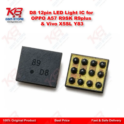 D8 12pin LED Light IC for OPPO A57 R9SK R9plus & Vivo X5SL Y83