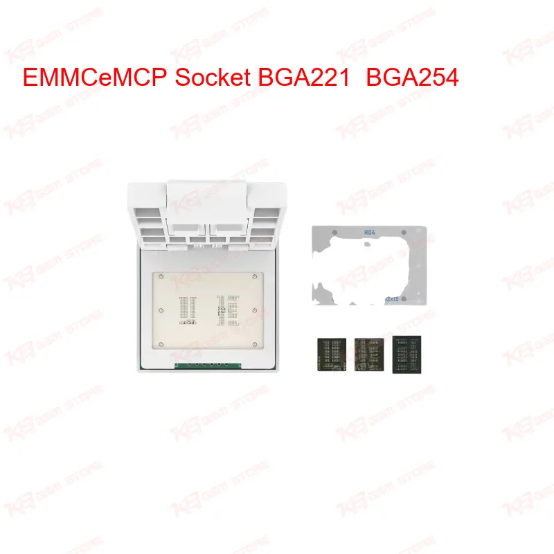 EMMC/eMCP Socket BGA221 / BGA254