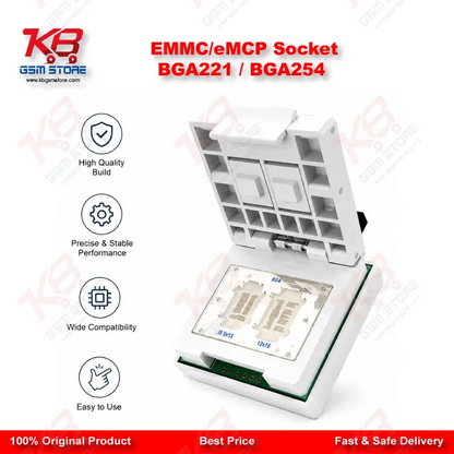 EMMC/eMCP Socket BGA221 / BGA254