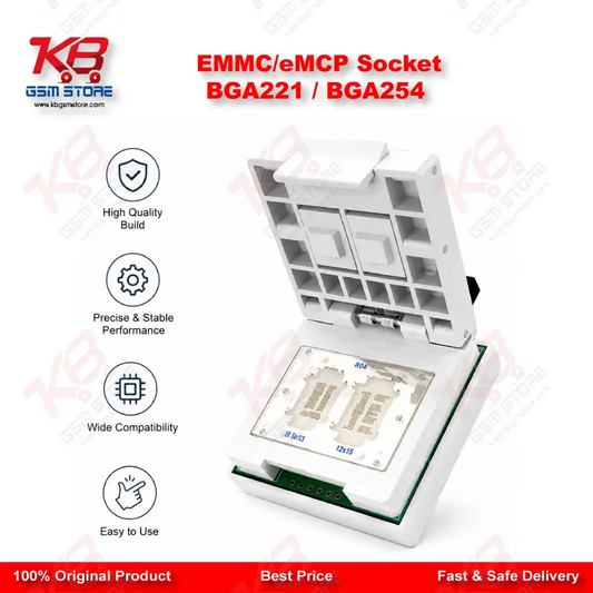 EMMC/eMCP Socket BGA221 / BGA254