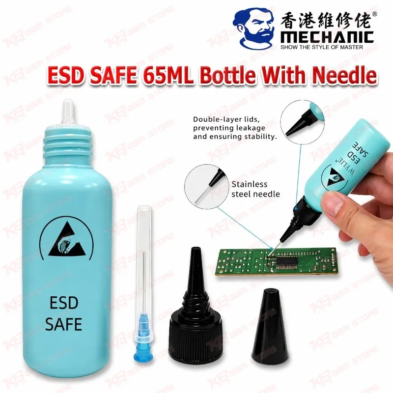 ESD SAFE 65ML Bottle With Needle