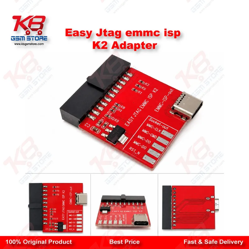 Easy Jtag eMMC ISP K2 Adapter – Solderless eMMC/UFS ISP Connector for Easy Jtag Plus & MiPi Tester