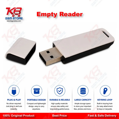 UL-P004 Plastic USB 2.0 Flash Drive with Cap and Keyring Loop