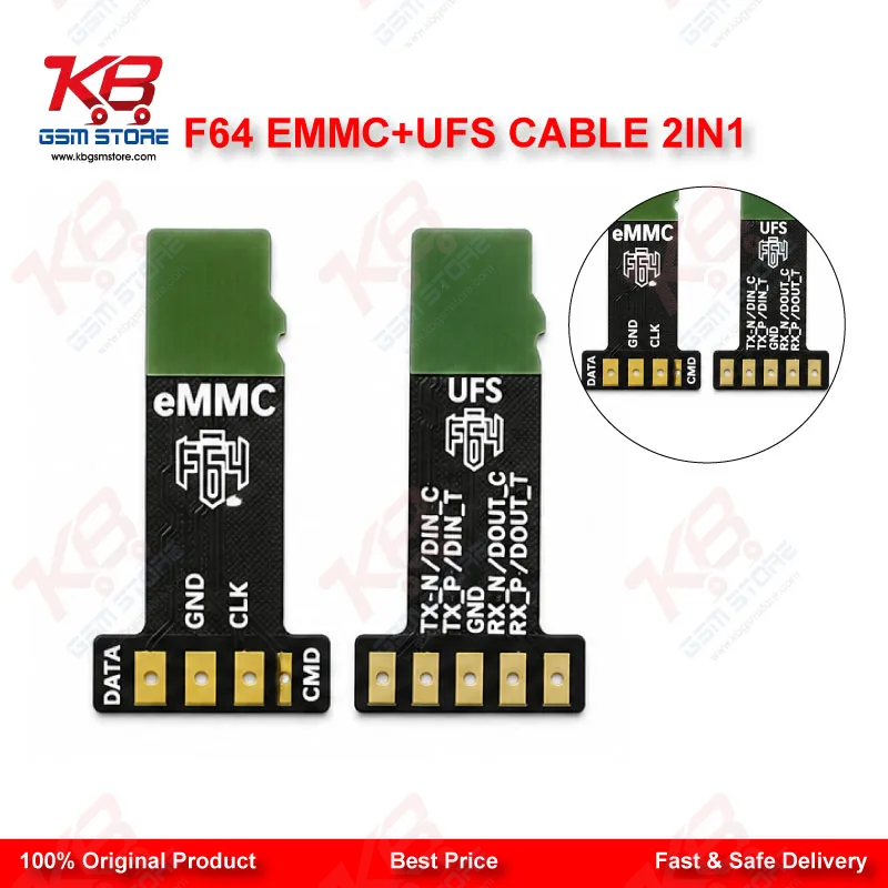 F64 eMMC + UFS Cable 2in1 – ISP FPC Cable for F64 Ultra/Lite Box