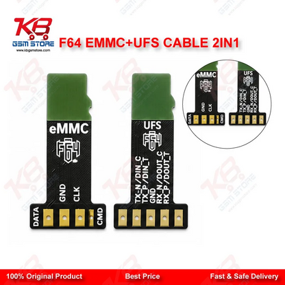 F64 eMMC + UFS Cable 2in1 – ISP FPC Cable for F64 Ultra/Lite Box