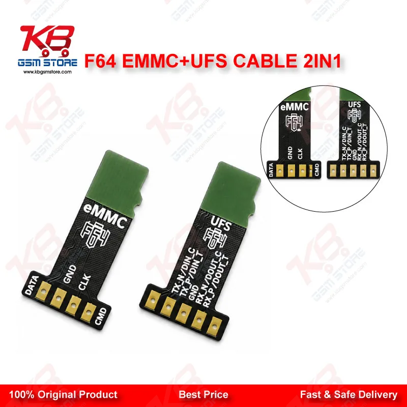 F64 eMMC + UFS Cable 2in1 – ISP FPC Cable for F64 Ultra/Lite Box