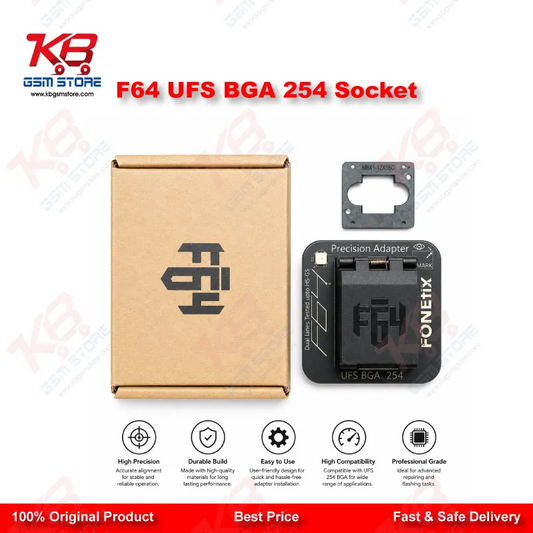 F64 UFS BGA254 Socket Adapter – Flash64 Chip-Off Programmer Socket