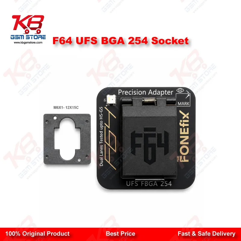 F64 UFS BGA254 Socket Adapter – Flash64 Chip-Off Programmer Socket