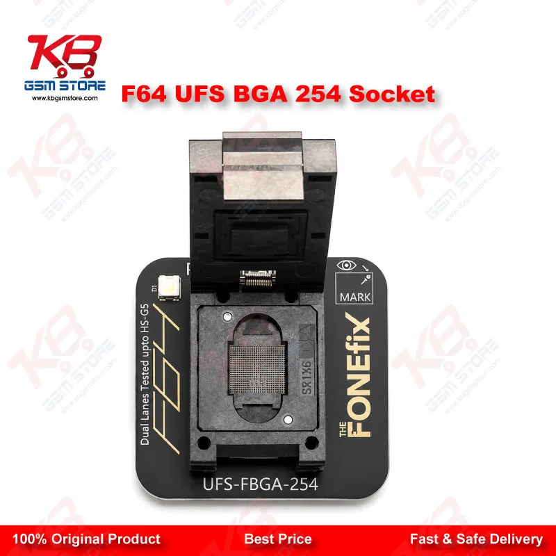 F64 UFS BGA254 Socket Adapter – Flash64 Chip-Off Programmer Socket