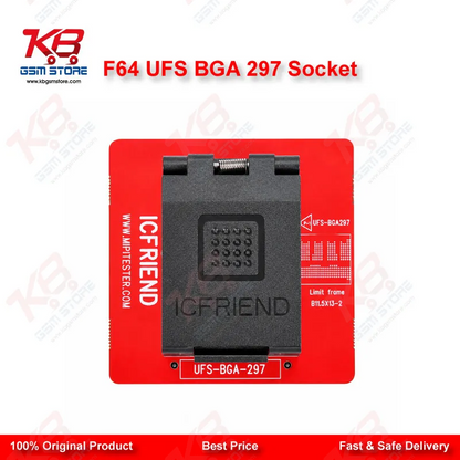 F64 UFS BGA 297 Socket Adapter for Flash 64 NAND Programmer