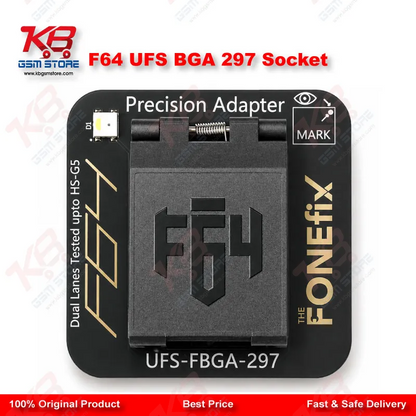 F64 UFS BGA 297 Socket Adapter for Flash 64 NAND Programmer