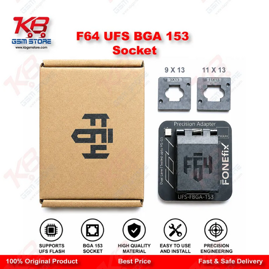 F64 UFS BGA153 Socket Adapter – Flash64 Programmer Chip Reader