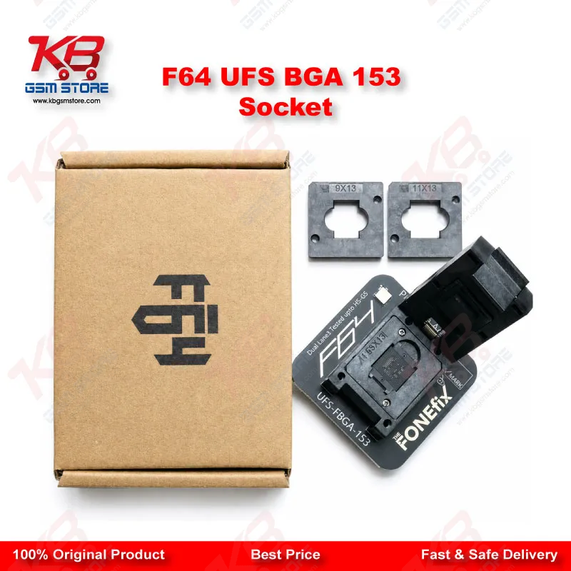 F64 UFS BGA153 Socket Adapter – Flash64 Programmer Chip Reader