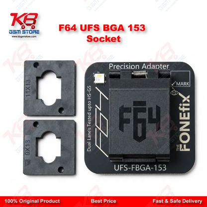 F64 UFS BGA153 Socket Adapter – Flash64 Programmer Chip Reader