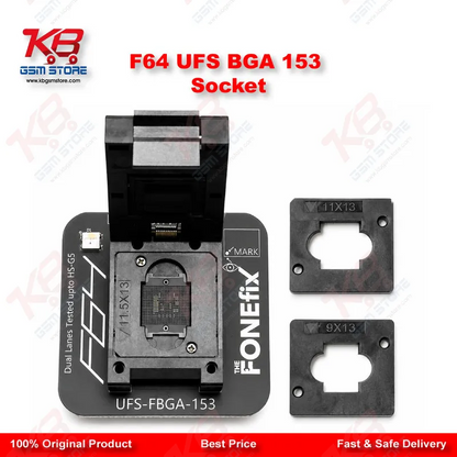 F64 UFS BGA153 Socket Adapter – Flash64 Programmer Chip Reader