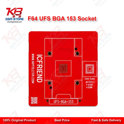 F64 UFS BGA153 Socket Adapter – Flash64 Programmer Chip Reader