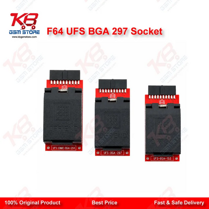 F64 UFS BGA 297 Socket Adapter for Flash 64 NAND Programmer