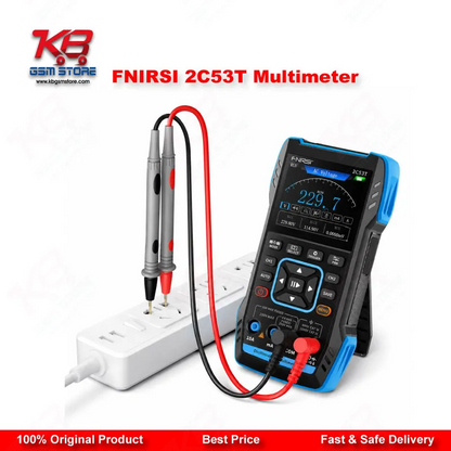 FNIRSI 2C53T 3-in-1 Handheld Oscilloscope Multimeter DDS Signal Generator 50MHz 250MS/s