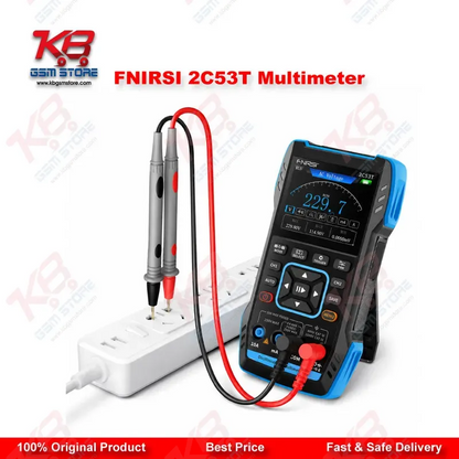 FNIRSI 2C53T 3-in-1 Handheld Oscilloscope Multimeter DDS Signal Generator 50MHz 250MS/s