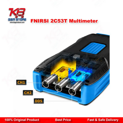 FNIRSI 2C53T 3-in-1 Handheld Oscilloscope Multimeter DDS Signal Generator 50MHz 250MS/s