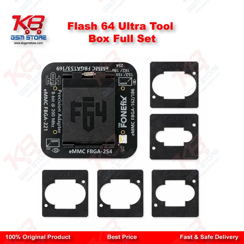Flash 64 Ultra Tool Box Full Set – Original UFS/eMMC Programmer