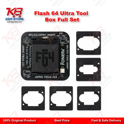 Flash 64 Ultra Tool Box Full Set – Original UFS/eMMC Programmer